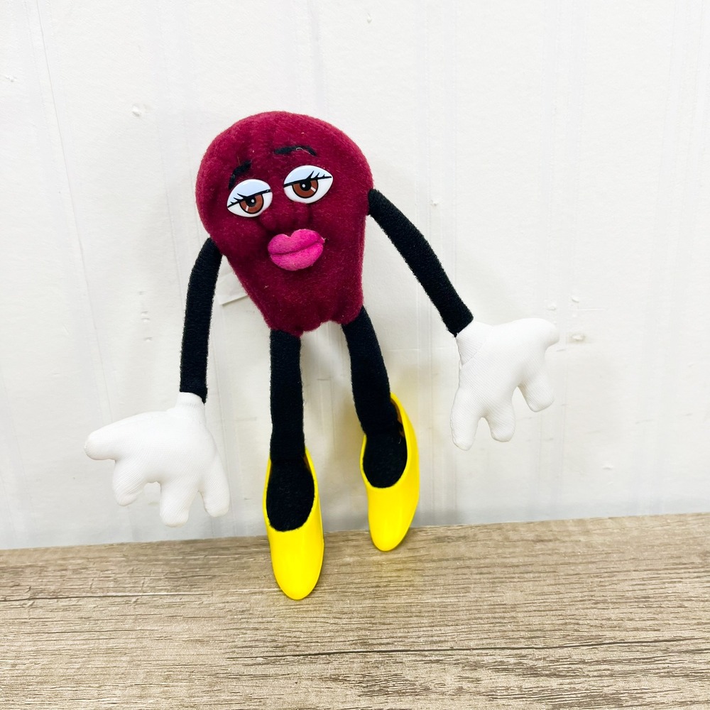 Vintage 1988 California Raisins Female Plush Hardee's Applause 30087 Burgundy